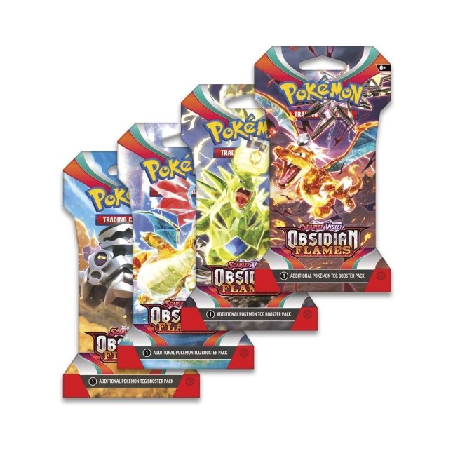 Obsidian Flames Sleeved Booster Packs (5 pack)